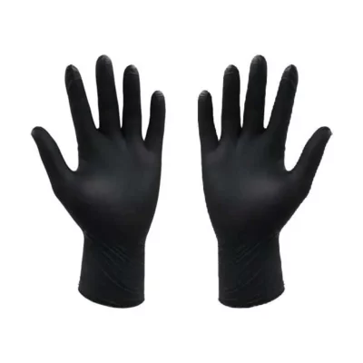 Gants Nitrile Noir sans poudre B100-2